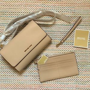 Saffiano leather 3-in-1 crossbody
